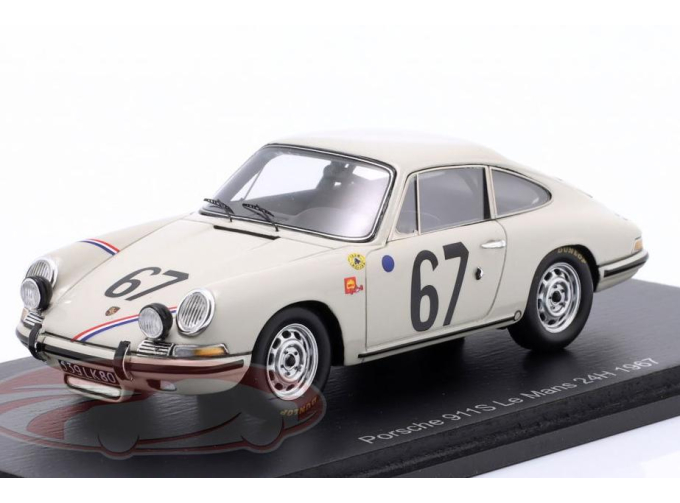 PORSCHE 911 S №67 24h LeMans Boutin, Sanson (1967)