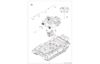 Сборная модель Российский танк-90 с полным интерьером