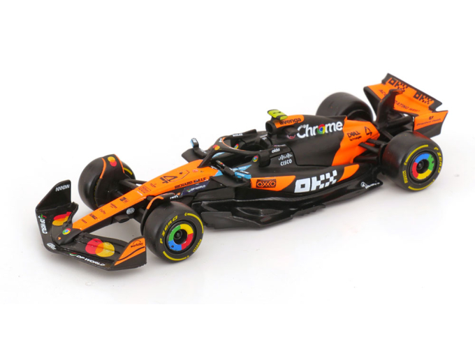 McLAREN F1 Mcl39 Team Mclaren №4 World Champion Season (2025) Lando Norris, Orange Black