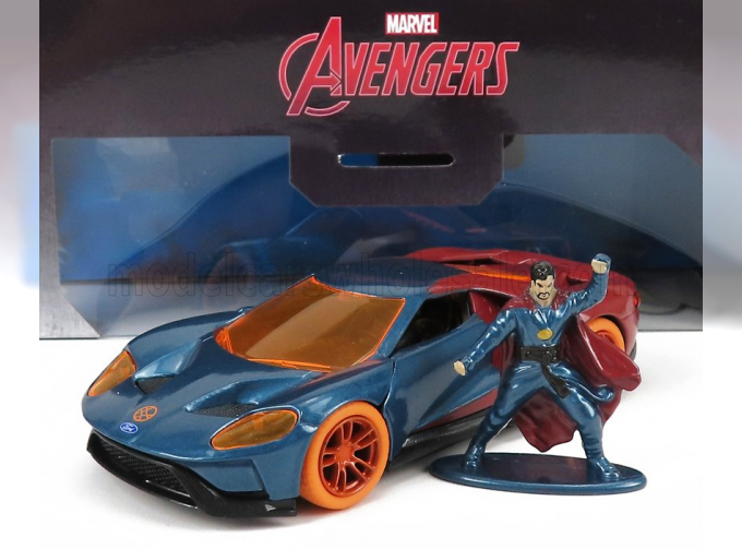 FORD Gt 2017 With Doctor Strange Figure, Blue Red