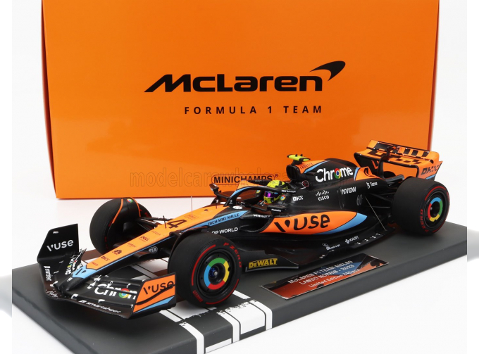 McLAREN F1 Mcl60 Team Mclaren N4 Season (2023) Lando Norris, Orange Black Blue