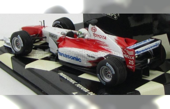 TOYOTA F1 Tf102 Panasonic N 25 Season 2002 A.mcnish, White Red