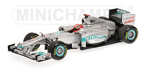 MERCEDES-BENZ GP PETRONAS F1 №7 Team MGP W02 (Michael Schumacher) 2011, silver