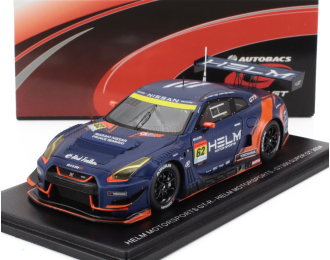 NISSAN Gt-r Team Helm Motorsports №62 Gt300 Class Super Gt (2024) Kohei Hirate - Yuya Hiraki - Reiji Hiraki, Blue