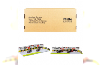 ACCESSORIES DIORAMA ADVAN NISMO RACE TRACK, RED BLACK