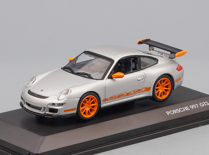 PORSCHE 997 GT3 RS, grey / orange