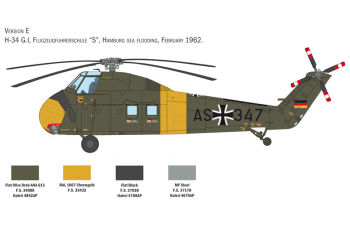 Сборная модель H-34A Pirate /UH-34D U.S. Marines (1974)