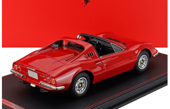 FERRARI Dino 246 Gts Spider Geneva Show (1972) - Con Vetrina - With Showcase, Rosso Corsa 322 - Red