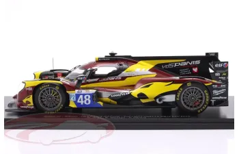 ORECA 07 Gibson Gk428 4.2l V8 Team Vds Racing №48 2nd Lmp2 Class 24h Le Mans (2025) Oliver Gray - Esteban Masson - Franck Perera, Red Yellow