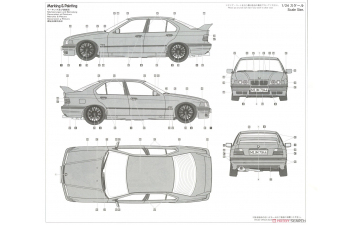 Сборная модель BMW 320i w/TRUNK SPOILER (со спойлером на крышке багажника) (Limited Edition)