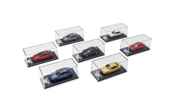 Набор из 7 моделей BMW 3 Collection 50 Years - 7 поколении  - E21 1975 - E30 1982 - E36 1990 - E46 1997 - E90 2005 - F30 2011 - G20 2018