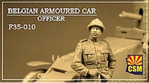 Сборная модель Фигуры Belgian Armoured car officer
