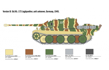 Сборная модель Танк Sd.Kfz.173 JAGDPANTHER с экипажем