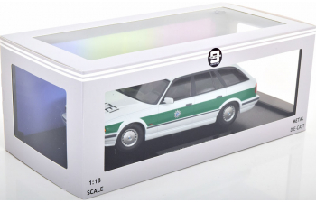 BMW 5-series Touring (e34) Sw Station Wagon Polizei (1996), White Green