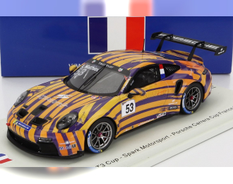 PORSCHE 911 991 GT3 Cup N53 Porsche Carrera Cup France Spa (2021) Arthur Mathieu, Orange Purple