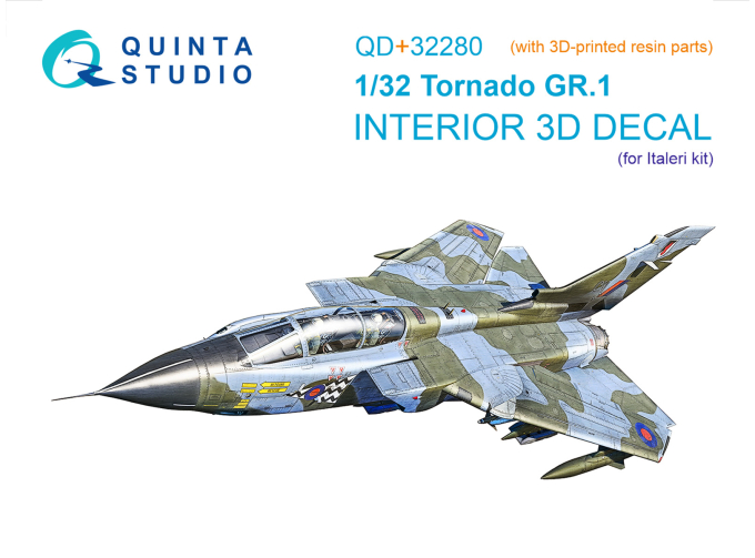 3D Декаль интерьера кабины Tornado Gr.1 (Italeri) (с 3D-печатными деталями)