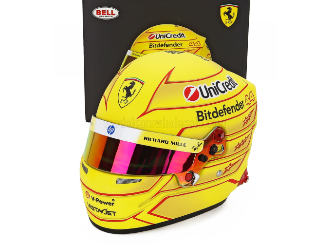 BELL HELMET Casco Helmet F1 Lewis Hamilton Team Ferrari Hp №44 Season (2026), Yellow