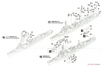 Сборная модель корабль IJN DESTROYER MINEGUMO