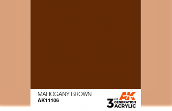 Краска акриловая 3rd Generation Mahogany Brown 17ml