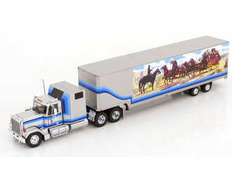 GMC General towing vehicle with Trailer (1980), silver blue