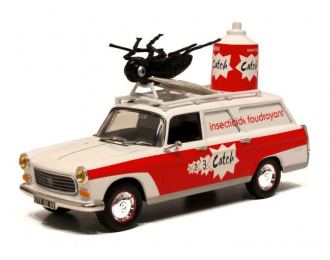 PEUGEOT 404 Break "Catch", white / red