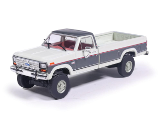 FORD F-150 XLT Lariat Long Bed Styleside 4x2 pick-up (1986), white / grey