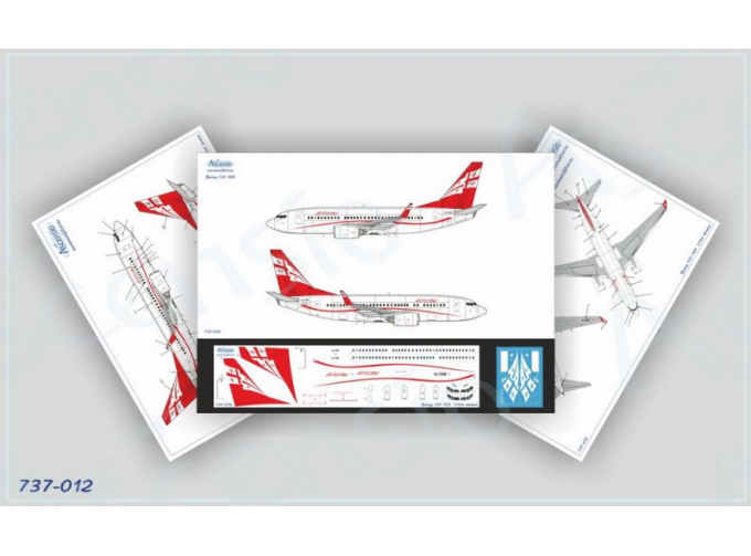 Декаль Airzena (Georgian Airlines) для 737-700
