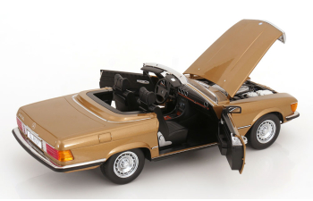 MERCEDES-BENZ 450 SL R107 with removable Softtop (1985), gold metallic