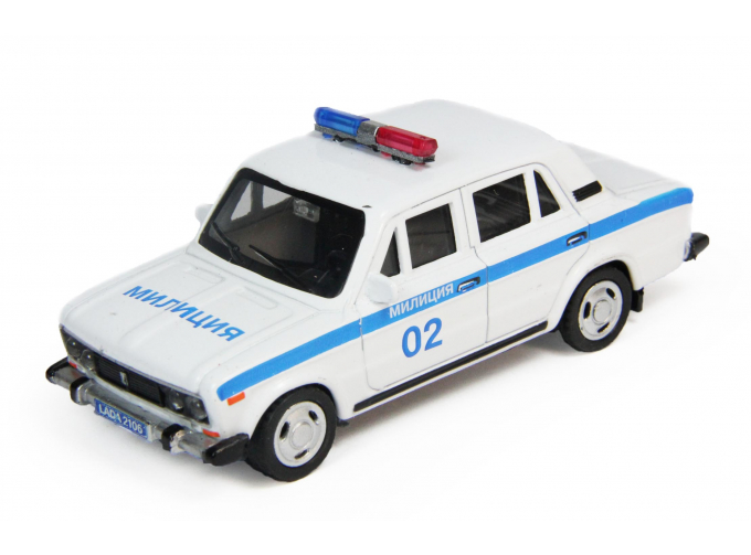 LADA 2106 Милиция, white / blue