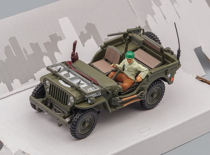 JEEP Willys 1/4 Ton military vehicle with 1 Soldier