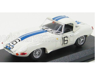 JAGUAR E-type 3.8l Team Briggs Cunningham №16 24h Le Mans (1963) R.salvadori - P.richards, White Blue