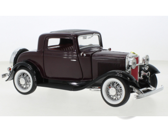 FORD 3-Window Coupe (1932), dark plum/black