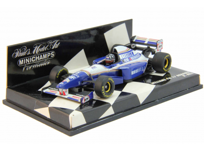 WILLIAMS FW 17 RENAULT D. Hill, blue / white