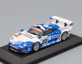 PORSCHE 911 GT 1 Le Mans #33 Team Schubel 1997, white / blue
