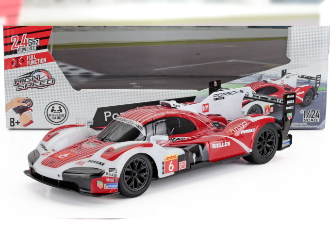 RC PORSCHE 963 9rd 4.6l Turbo V8 Team Porsche Penske Motorsport №6 Wec Champion Season (2024) Kevin Estre - Andre Lotterer - Laurens Vanthoor, Red White Black