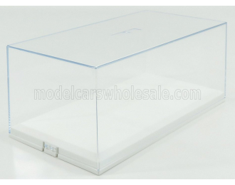 Plastic Display, White Base - Base Bianca - Lungh.lenght Cm 23.6 X Largh.width Cm 12.5 X Alt.height Cm 10 (altezza Interna Cm 8.1)