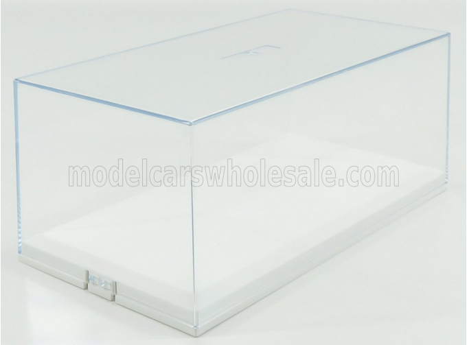 Plastic Display, White Base - Base Bianca - Lungh.lenght Cm 23.6 X Largh.width Cm 12.5 X Alt.height Cm 10 (altezza Interna Cm 8.1)