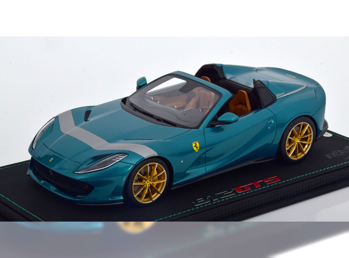 FERRARI 812 GTS (2019), green metallic silver