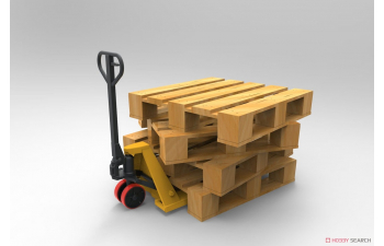 Сборная модель 5t Pallet truck & Wooden Pallet