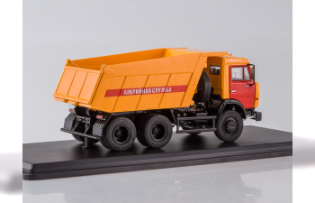 Камский грузовик 65115 аварийная служба самосвал, оранжевый