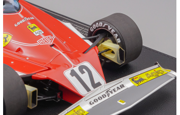 (Уценка!) FERRARI F1 312t Team Ferrari Sefac №12 World Champion Winner Belgium Zolder Gp (with Pilot Figure) (1975) Niki Lauda, Red White