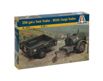 Сборная модель 250 GAL.S TANK TRAILER - M101 CARGO TRAILER