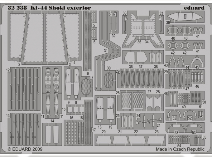 Фототравление для Ki-44 Shoki exterior