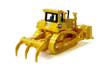 Бульдозер гусеничный, желтый