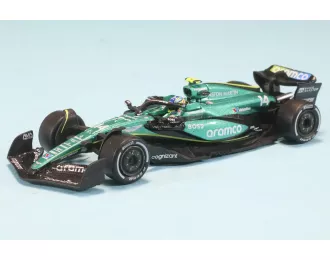 ASTON MARTIN F1 Amr24 Team Aramco Cognizant №14 Season (2024) Fernando Alonso, Green Black