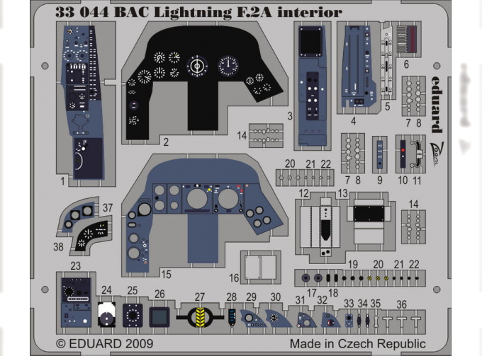 Фототравление BAC Lightning F.2A interior S.A.