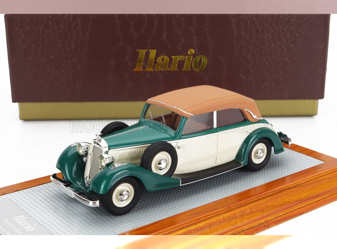 HORCH 830 Bl Cabriolet Closed (1936), Green Beige Brown