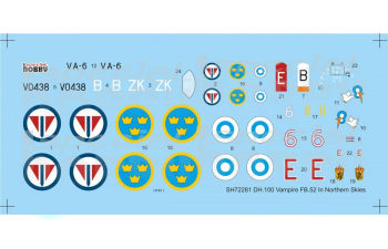 Сборная модель DH 100 Vampire FB Mk.52 In Nortrhern Skies