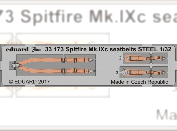 Фототравление Spitfire Mk. IXc стальные ремни