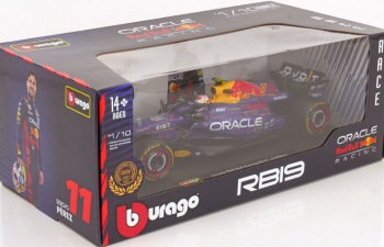 RED BULL F1 Rb19 Team Oracle Red Bull Racing №11 3rd Las Vegas Usa Gp (2023) Sergio Perez, Purple Yellow Red